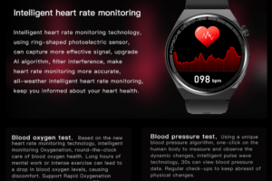 GS GT3 Pro Smart Watch: Your Ultimate Health Companion for Heart Rate, Blood Pressure, and Blood Oxygen Monitoring