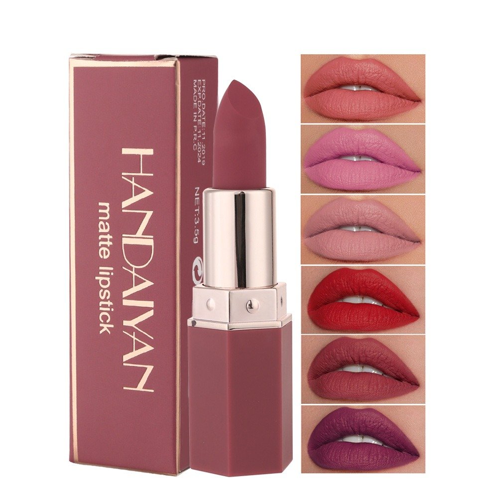 HANDAIYAN Han Daiyan Amazon Hot 6 Color Matte Moisturizing Lipstick