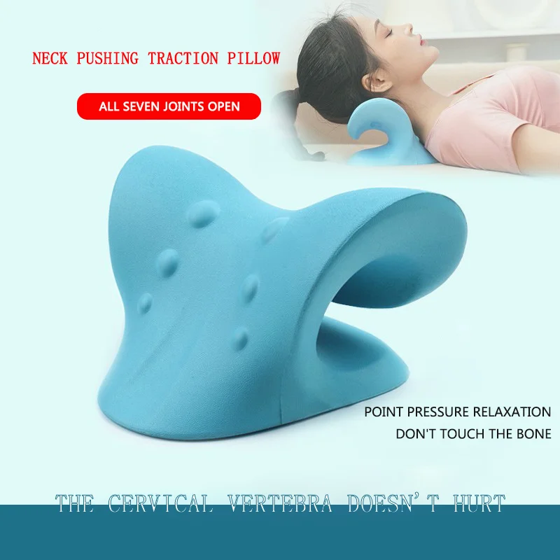 C-Type Cervical Spine Massage Pillow Cervical Spine Orthosis Traction Massage Pillow Sleep Shoulder And Neck Massage Pillow