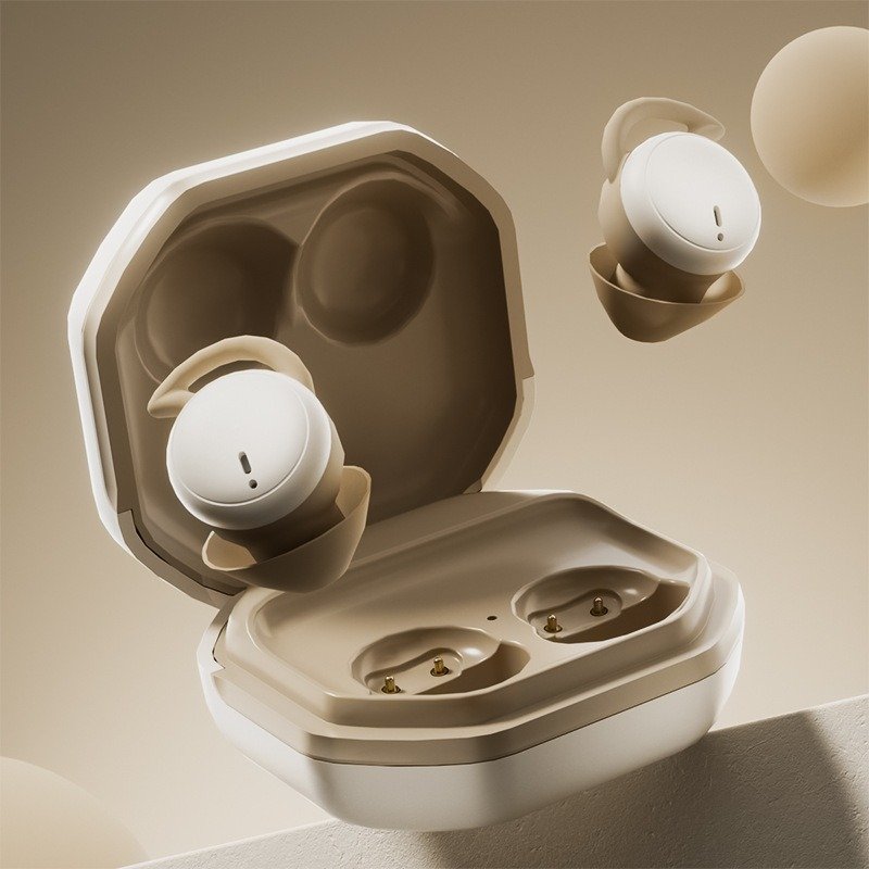 The new mini sleep bluetooth headset does not press the ear invisible ultra small in ear wireless side sleeping headset