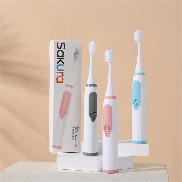 Electric Toothbrush Three Color Fresh Adult Children Soft Battery Acoustic Electric Toothbrush