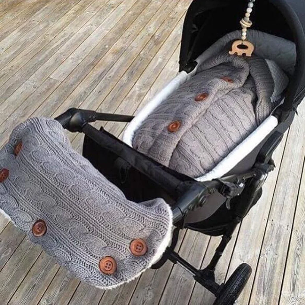 Infant Baby  Swaddle Sleeping Bag Cute Soft Sleep Sack Stroller Wrap Stroller Gloves