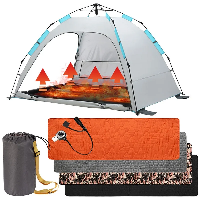 Winter New Smart Charging Portable Heating Sleeping Pad Outdoor Camping Sleeping Bag Pad Individual Camping Thermal Pad