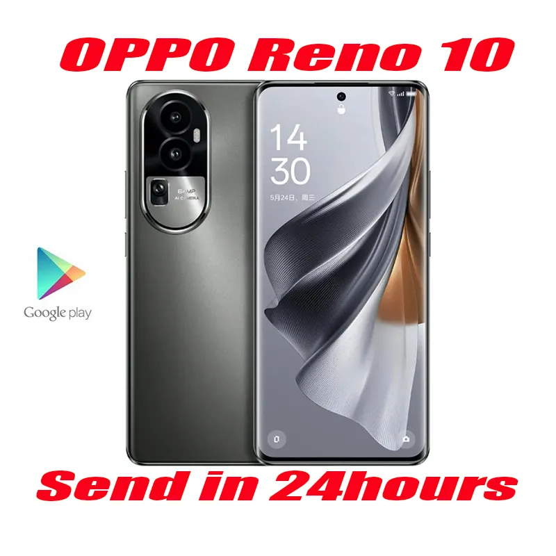 OPPO Reno 10 5G Cell Phone 6.7inch OLED Snapdragon778G 80W SuperVOOC 4600Mah Battery NFC 64MP Camera