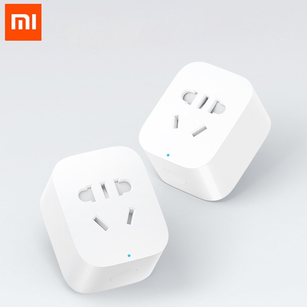 100% Original Xiaomi Smart Socket Plug Bacic WiFi Wireless Remote Socket Adaptor Power On And Off With Phone
