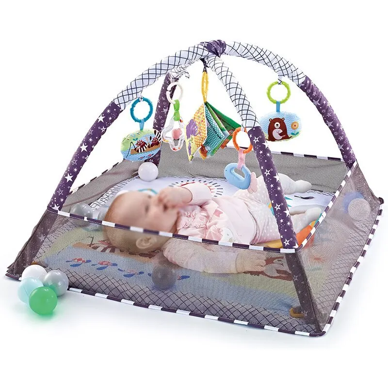Baby Fitness Frame Crawling Play Mat Multifunction Fence Floor Toddler Activity Gym Game Activity Blanket Newborn Kids Toys