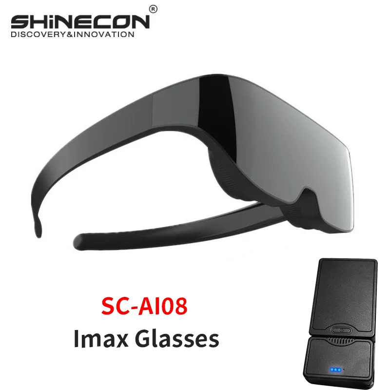 VR SHINECON SC-AI08 Imax Glasses Wearable Home Theater Smart Wireless Glasses Virtual Reality Glasses All-in-one Machine